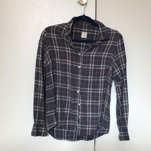 J. Crew plaid “The Boy Shirt” size 6